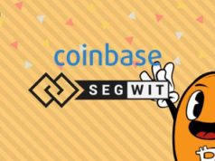 Coinbase tich hop segwit