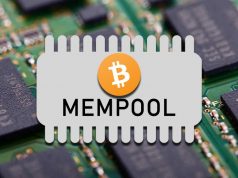 Mempool Bitcoin giảm nhanh xuống 0 trên blockchain.com