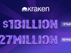 Người dùng Kraken đang stake hơn 1 tỷ đô la vào tiền điện tử