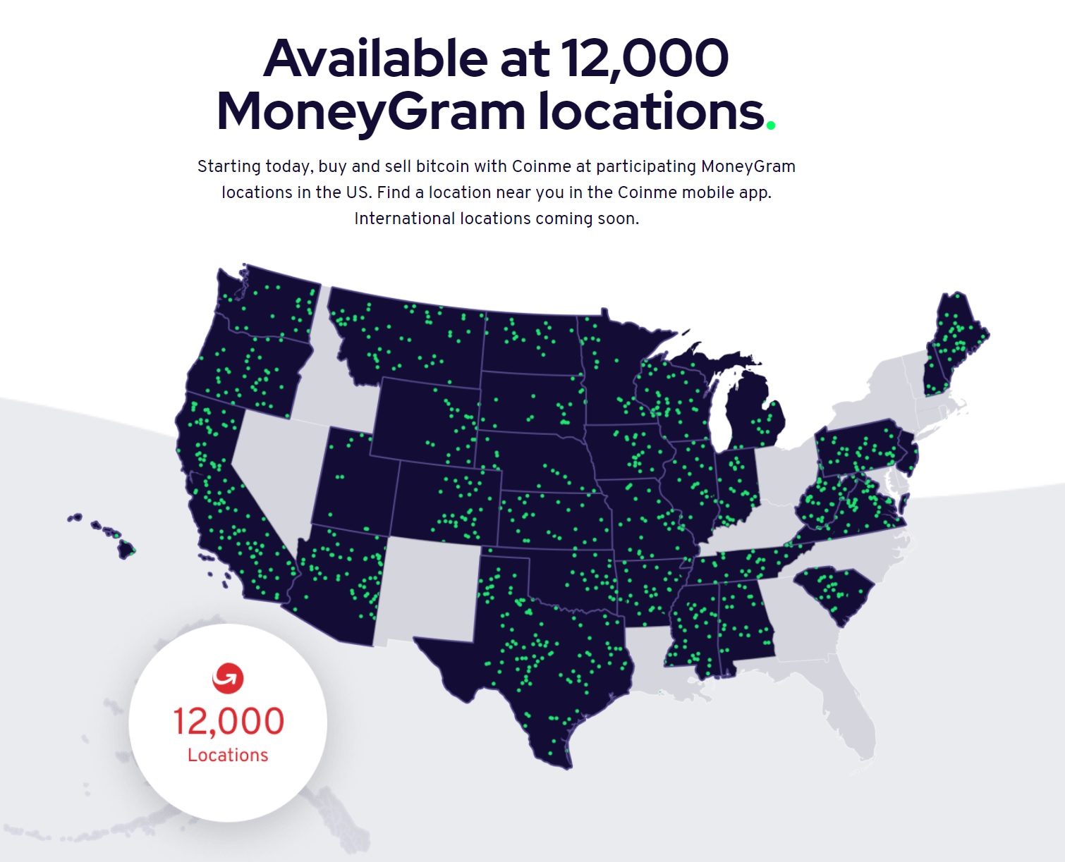 MoneyGram hợp tác với Coinme để cho phép khách hàng mua và bán Bitcoin tại 12.000 địa điểm bán lẻ