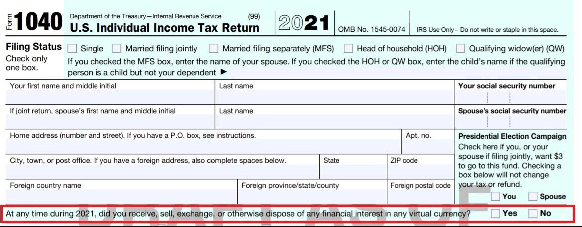 IRS sửa đổi câu hỏi về tiền điện tử trên biểu mẫu thuế, tập trung vào các giao dịch tiền điện tử chịu thuế