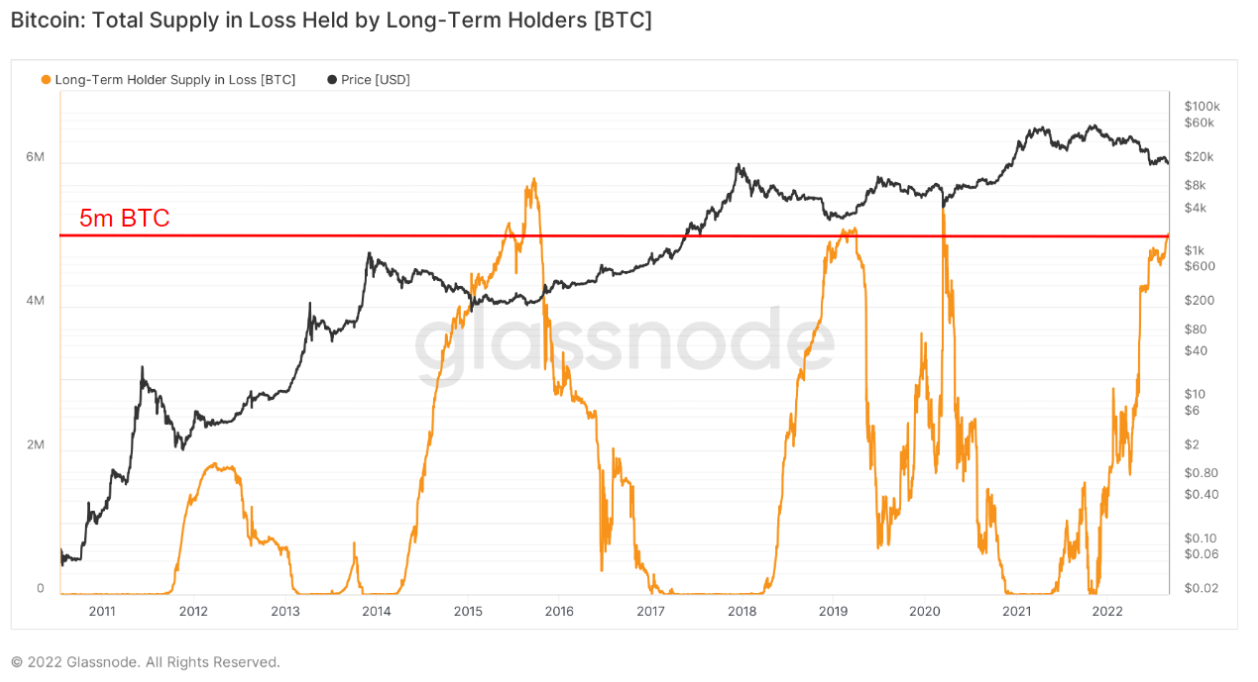 Các số liệu on-chain cho thấy holder Bitcoin dài hạn đang gặp rất nhiều khó khăn