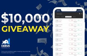 Cerus Markets tung ra giveaway ứng dụng giao dịch di động $10.000