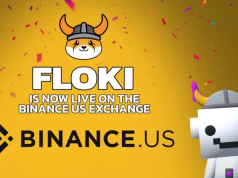 Giá FLOKI tăng 55% sau khi niêm yết trên Binance.US