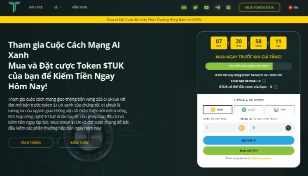 Chưa Đầy Một Tuần Trước Khi Chương Trình Presale eTukTuk