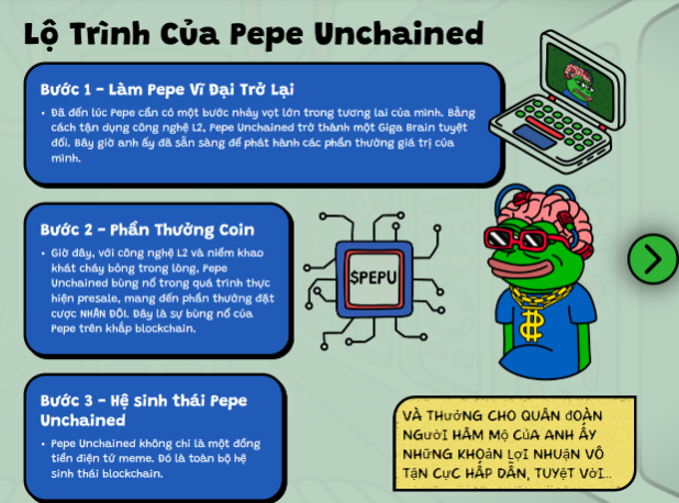 Pepe Unchained vẫn tiếp tục tăng