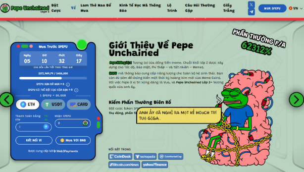 Tại sao các nhà đầu tư lại đổ xô tham gia chương trình presale của Pepe Unchained