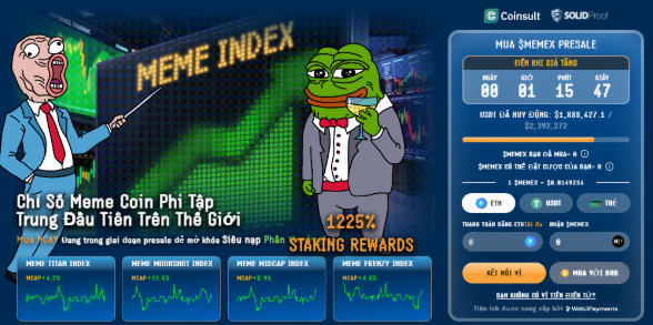 Meme Index cách mạng hoá đầu tư meme coin