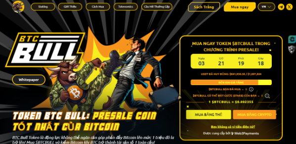 BTC Bull huy động được 800.000 USD trong 24h presale
