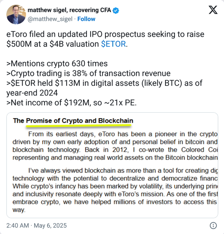 eToro hướng đến mục tiêu định giá 4 tỷ đô la
