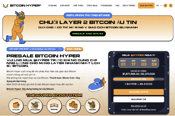 Bitcoin Hyper liệu có thể x1000 lần giá trị