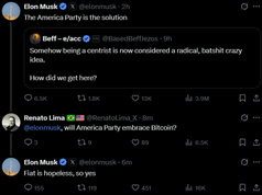 Elon Musk xác nhận 'Đảng America' sẽ chấp nhận Bitcoin