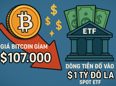 Giá Bitcoin giảm xuống còn 107.000 đô la mặc dù có dòng tiền đổ vào ETF giao ngay trị giá 1 tỷ đô la — Động thái này có mục đích gì?