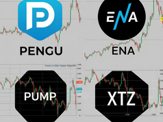 Top coin tăng và giảm giá tuần qua: PENGU, ENA, PUMP, XTZ