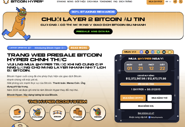Dự đoán giá Bitcoin Hyper ($HYPER) giai đoạn 2025 - 2030