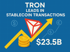 Các nhà đầu tư đặt kỳ vọng vào Tron khi khối lượng giao dịch stablecoin vượt mặt Ethereum với 23,5 tỷ USD