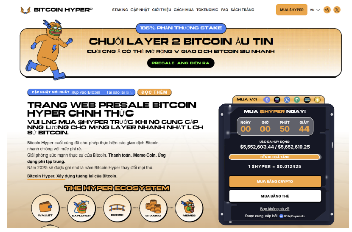 Bitcoin Hyper nổi bật như một đối thủ tiềm năng mới