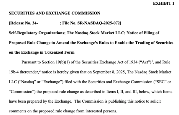 Nasdaq yêu cầu SEC thay đổi quy định để giao dịch cổ phiếu được mã hóa