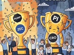 Những kẻ thắng và thua cuộc trên thị trường crypto trong tuần - PUMP, ZEC, PI, CRO